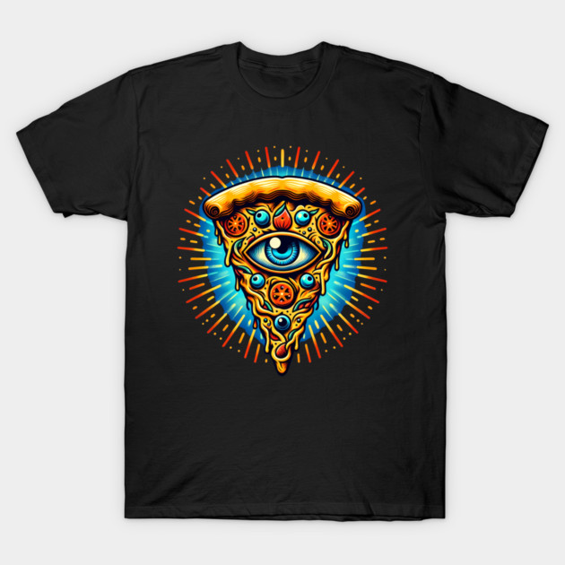 Dizza deity, Funny Pizza Lover Artwork T-Shirt by logiamerch