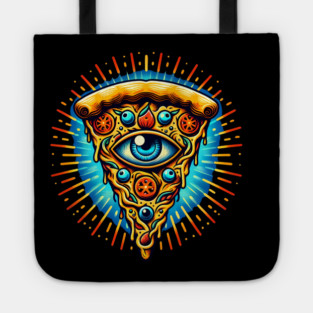 Dizza deity, Funny Pizza Lover Artwork Tote