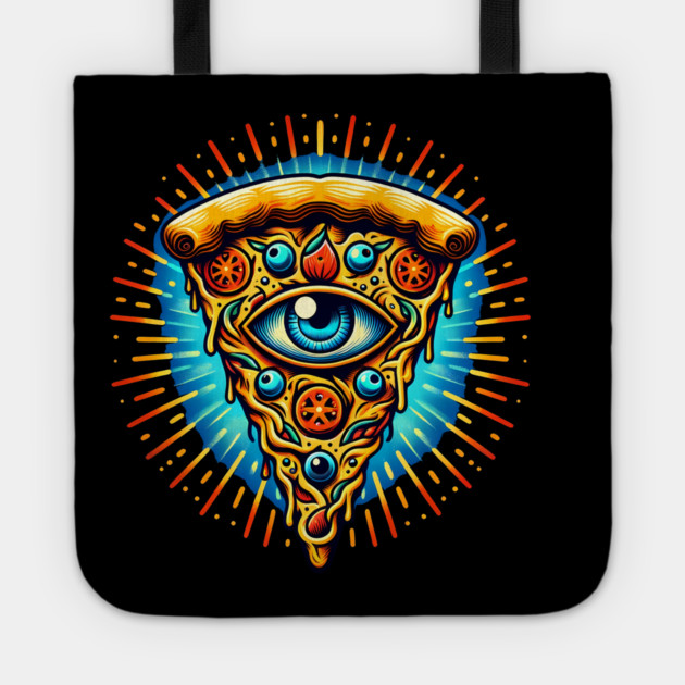 Dizza deity, Funny Pizza Lover Artwork Tote by logiamerch