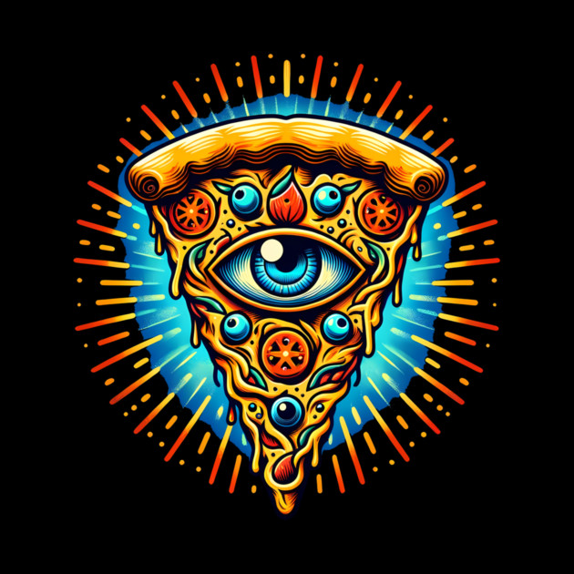 Dizza deity, Funny Pizza Lover Artwork by logiamerch