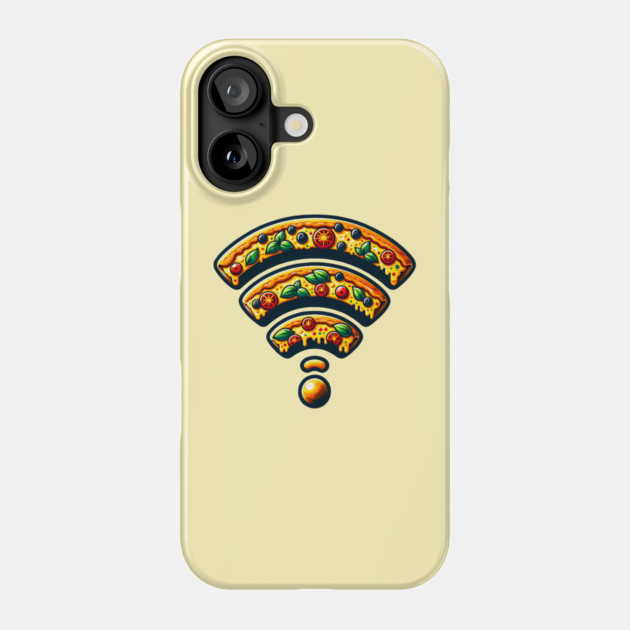 Pizza and Wifi, Funny Pizza Lover Phone Case by logiamerch