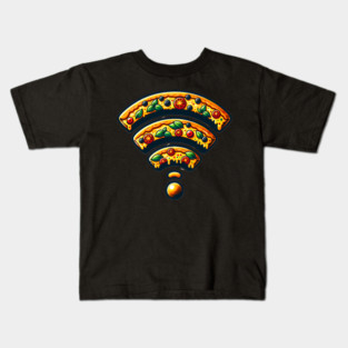 Pizza and Wifi, Funny Pizza Lover Kids T-Shirt