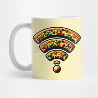 Pizza and Wifi, Funny Pizza Lover Mug