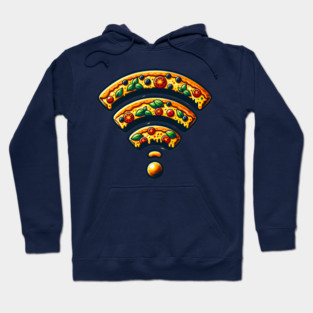 Pizza and Wifi, Funny Pizza Lover Hoodie