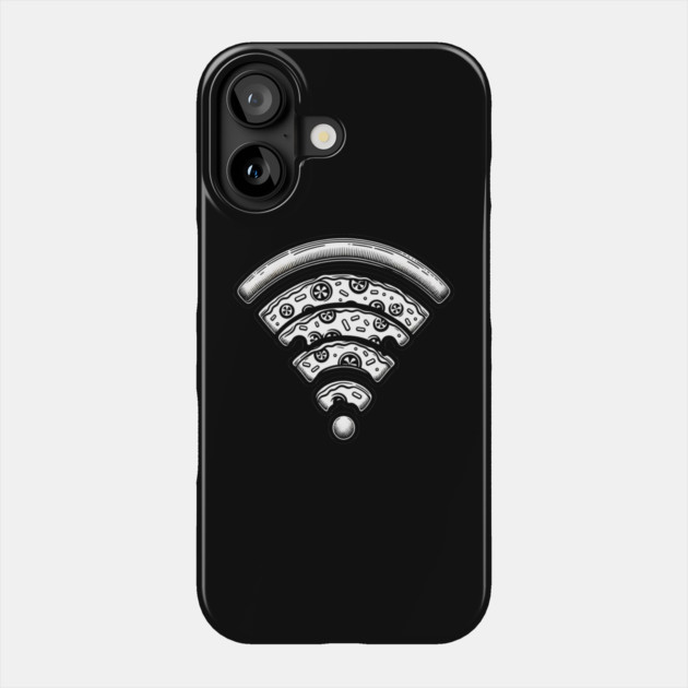 Pizza and Wifi, Funny Pizza Lover Phone Case by logiamerch