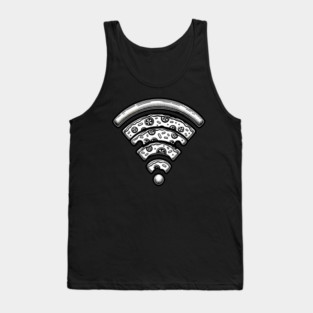 Pizza and Wifi, Funny Pizza Lover Tank Top