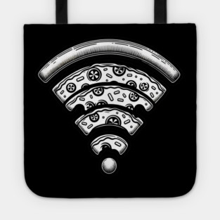 Pizza and Wifi, Funny Pizza Lover Tote