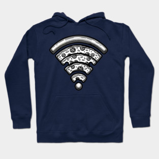 Pizza and Wifi, Funny Pizza Lover Hoodie