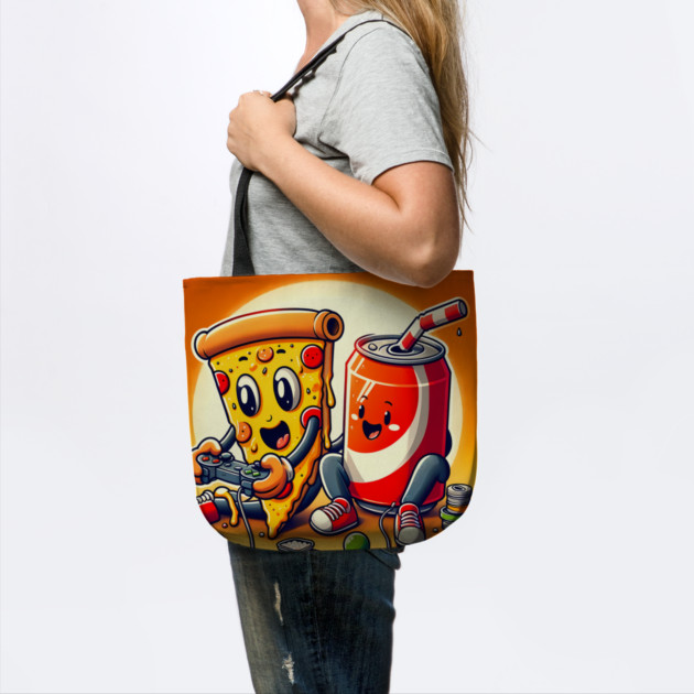 Funny Pizza and Soda playing Games by logiamerch