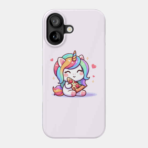 Pizza Unicorn Lover, Love Eating Pizza Phone Case by logiamerch