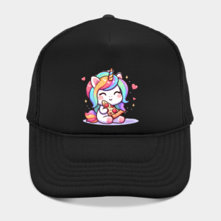 Pizza Unicorn Lover, Love Eating Pizza Hat