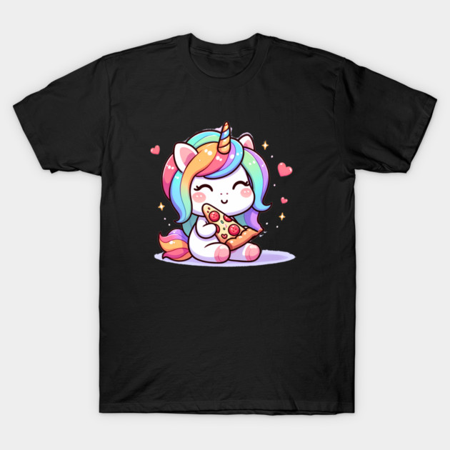 Pizza Unicorn Lover, Love Eating Pizza T-Shirt by logiamerch