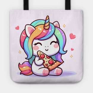 Pizza Unicorn Lover, Love Eating Pizza Tote