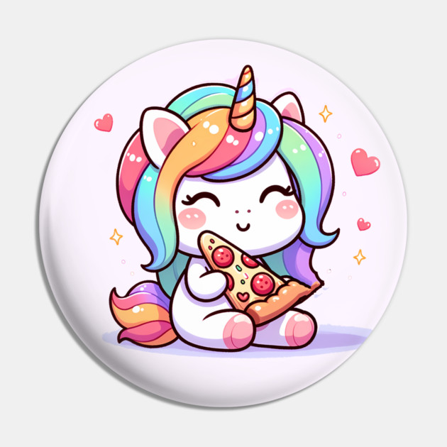 Pizza Unicorn Lover, Love Eating Pizza Pin by logiamerch