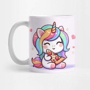 Pizza Unicorn Lover, Love Eating Pizza Mug