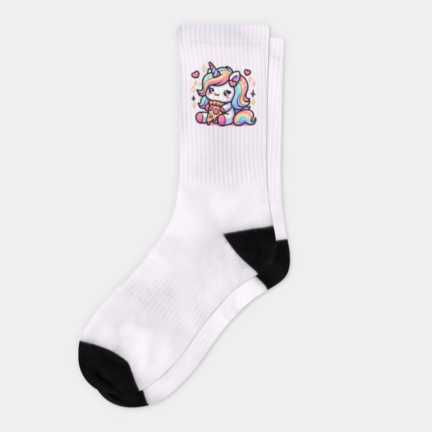 Pizza Unicorn Lover, Love Eating Pizza Socks by logiamerch
