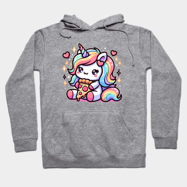 Pizza Unicorn Lover, Love Eating Pizza Hoodie by logiamerch