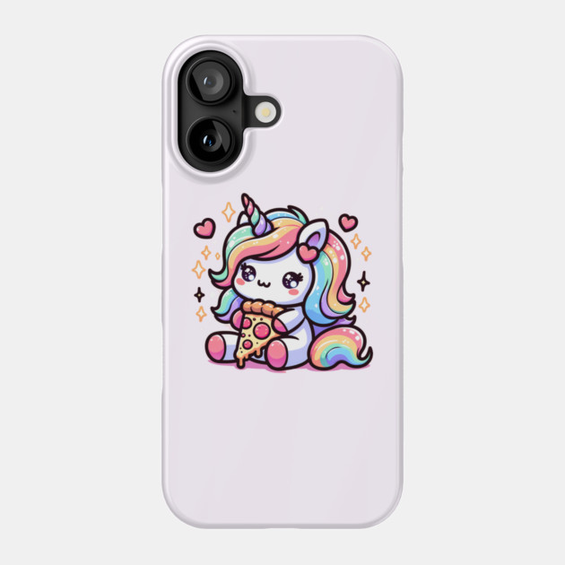 Pizza Unicorn Lover, Love Eating Pizza Phone Case by logiamerch