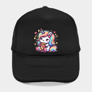 Pizza Unicorn Lover, Love Eating Pizza Hat