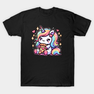 Pizza Unicorn Lover, Love Eating Pizza T-Shirt