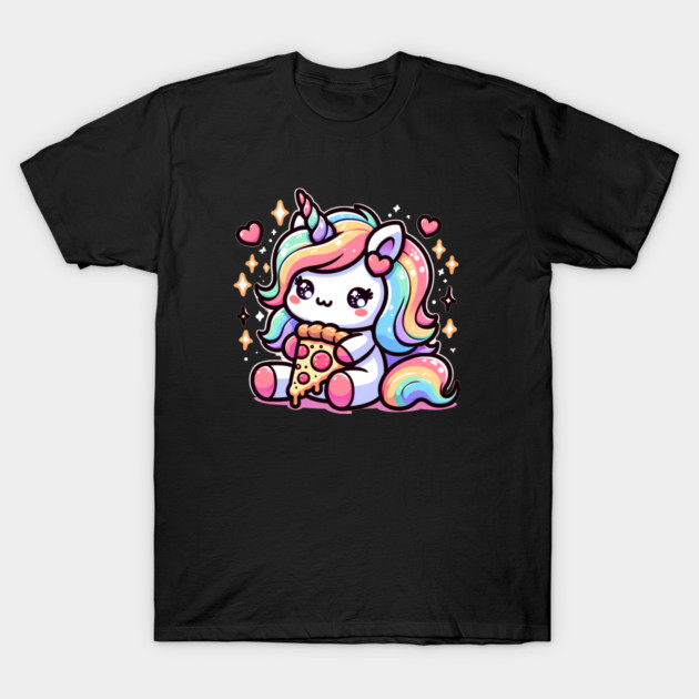 Pizza Unicorn Lover, Love Eating Pizza T-Shirt by logiamerch