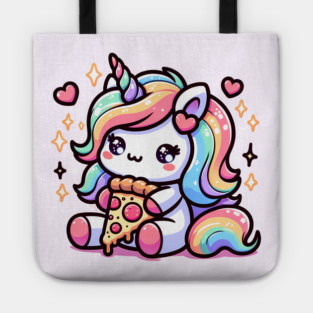 Pizza Unicorn Lover, Love Eating Pizza Tote