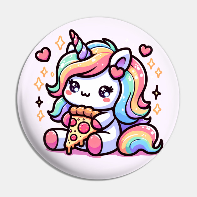 Pizza Unicorn Lover, Love Eating Pizza Pin by logiamerch