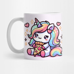 Pizza Unicorn Lover, Love Eating Pizza Mug