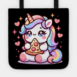 Pizza Unicorn Lover, Love Eating Pizza Tote
