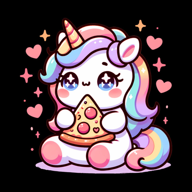 Pizza Unicorn Lover, Love Eating Pizza by logiamerch