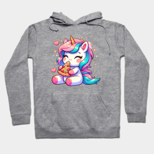 Pizza Unicorn Lover, Love Eating Pizza Hoodie