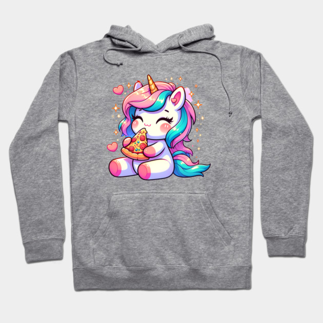 Pizza Unicorn Lover, Love Eating Pizza Hoodie by logiamerch