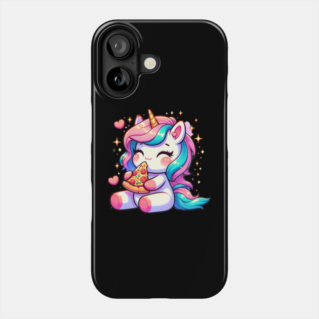 Pizza Unicorn Lover, Love Eating Pizza Phone Case by logiamerch