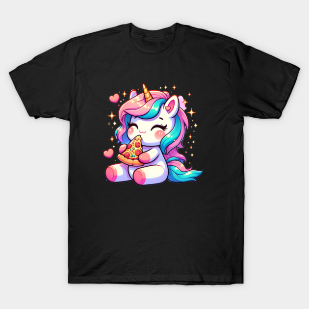 Pizza Unicorn Lover, Love Eating Pizza T-Shirt by logiamerch