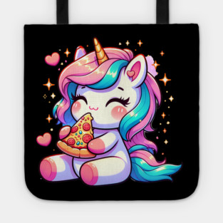 Pizza Unicorn Lover, Love Eating Pizza Tote
