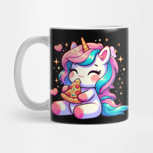 Pizza Unicorn Lover, Love Eating Pizza Mug