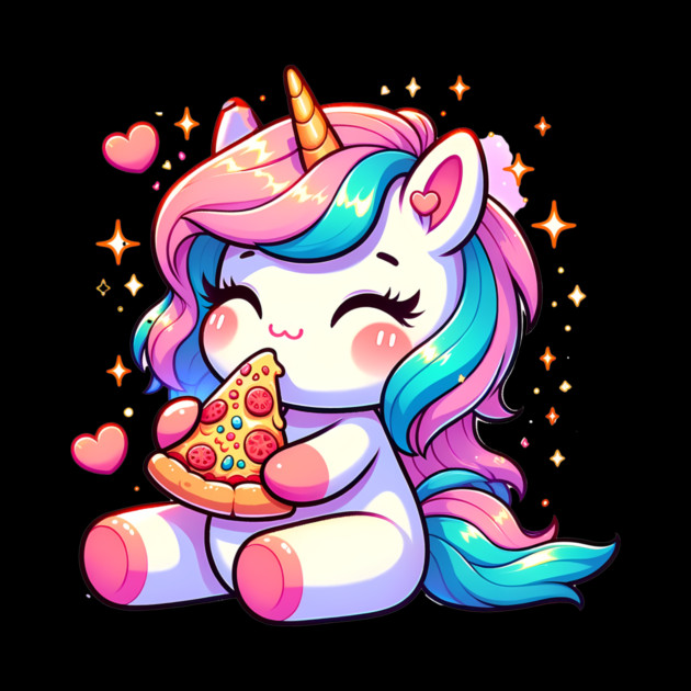 Pizza Unicorn Lover, Love Eating Pizza by logiamerch