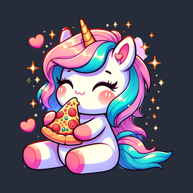 Pizza Unicorn Lover, Love Eating Pizza by logiamerch