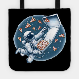 Astronaut in Space with Pizza, Love Eating Tote