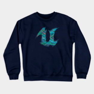 Unreal Engine Blueprint Spaghetti (no grid) Crewneck Sweatshirt