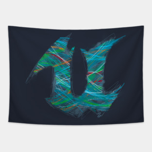 Unreal Engine Blueprint Spaghetti (no grid) Tapestry