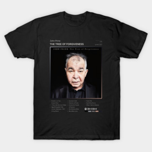 John Prine - The Tree of Forgiveness Tracklist Album T-Shirt
