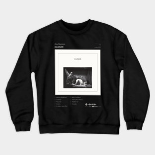 Joy Division - Closer Tracklist Album Crewneck Sweatshirt