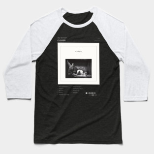 Joy Division - Closer Tracklist Album Baseball T-Shirt