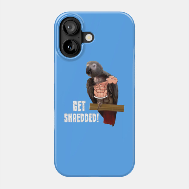 Einstein parrot is pumped up! Phone Case by Einstein Parrot