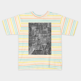 Step Lyrics Kids T-Shirt