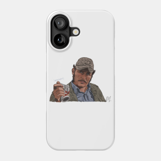 JAWS: Quint Vs Can Phone Case by 51Deesigns