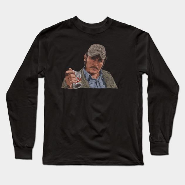 JAWS: Quint Vs Can Long Sleeve T-Shirt by 51Deesigns