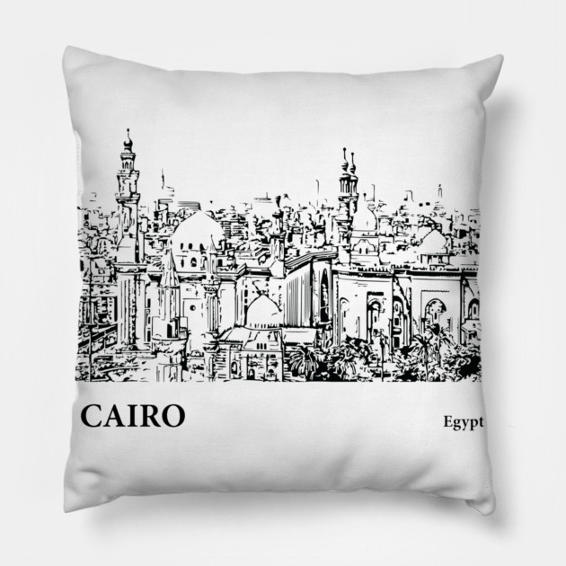 Cairo Egypt Pillow by Lakeric