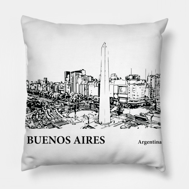 Buenos Aires Argentina Pillow by Lakeric